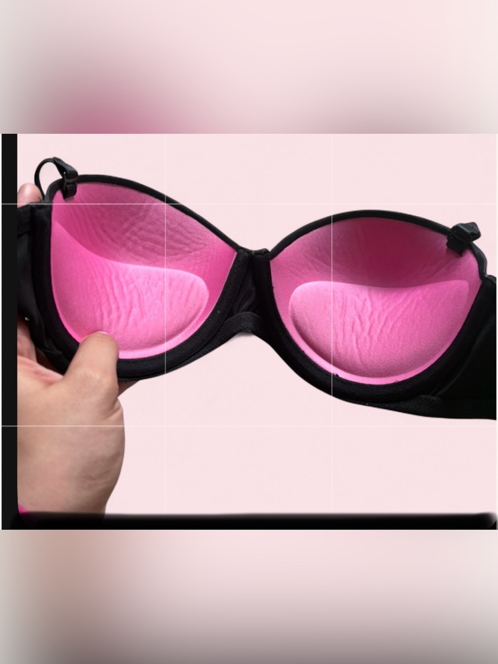 PINK Victoria's Secret Black Molded PushUp Bra Wear Everywhere Strapless Pushup - Picture 9 of 9